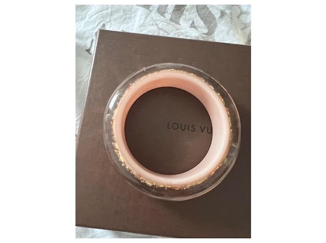 Bracciale inclusione rosa e dorato Louis Vuitton - vista 3