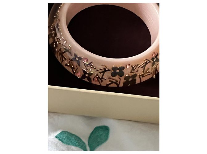 Bracciale inclusione rosa e dorato Louis Vuitton - vista 7