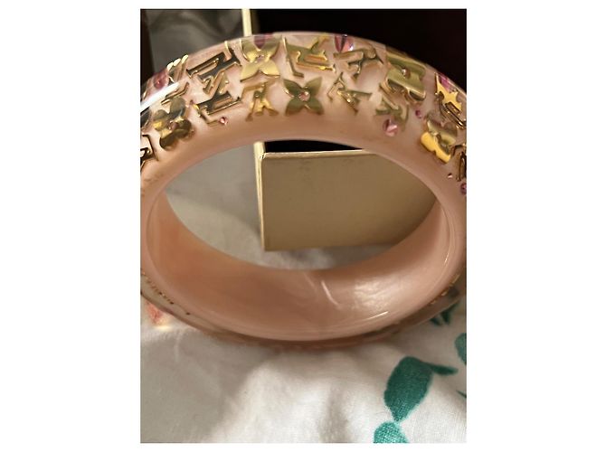 Bracciale inclusione rosa e dorato Louis Vuitton - vista 8
