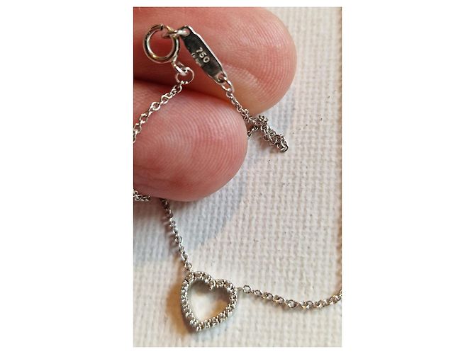 Tiffany & Co Metro Cuore in oro bianco 750/000 e diamanti Argento - vista 5