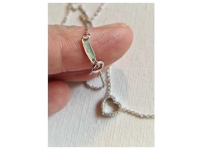 Tiffany & Co Metro Cuore in oro bianco 750/000 e diamanti Argento - vista 6