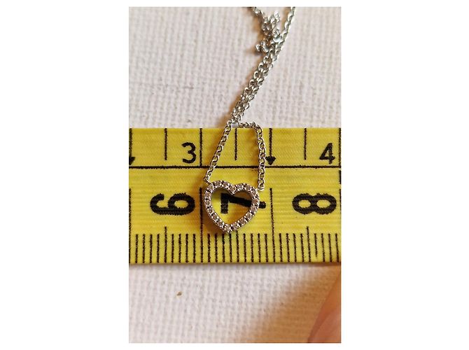 Tiffany & Co Metro Cuore in oro bianco 750/000 e diamanti Argento - vista 7