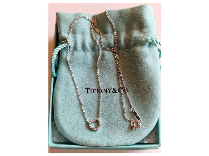 Tiffany & Co Metro Cuore in oro bianco 750/000 e diamanti Argento - vista 8
