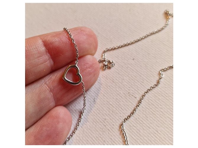 Tiffany & Co Metro Cuore in oro bianco 750/000 e diamanti Argento - vista 9