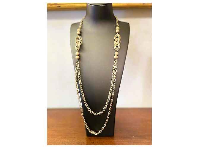 Dolce & Gabbana Meravigliosa collana DOLCE&GABBANA dorata catena doppia D'oro - vista 2