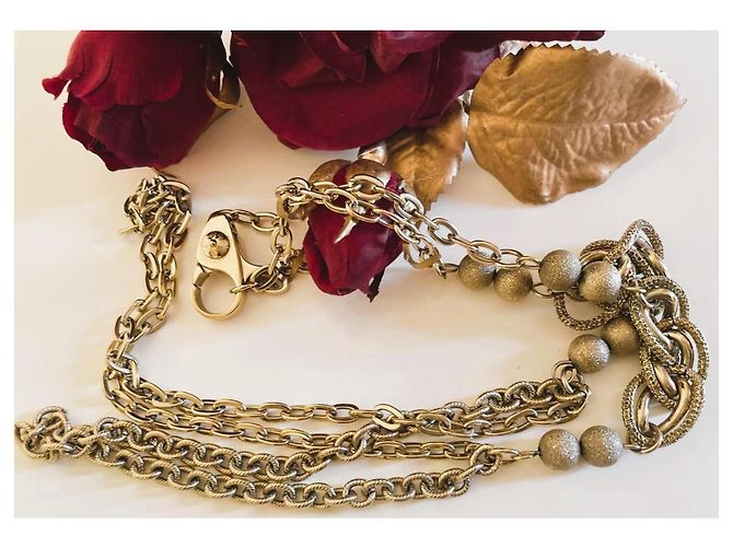 Dolce & Gabbana Meravigliosa collana DOLCE&GABBANA dorata catena doppia D'oro - vista 7