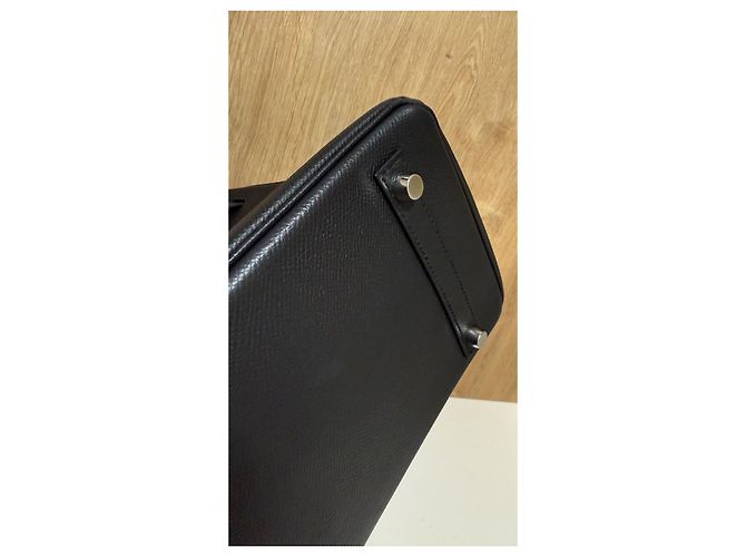 Hermès Birkin 30 Sellier Nero Epsom Palladium - vista 17