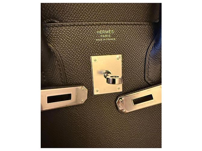 Hermès Birkin 30 Sellier Nero Epsom Palladium - vista 18
