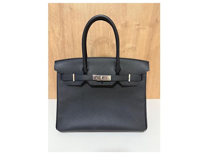 Hermès Birkin 30 Sellier Nero Epsom Palladium - vista 2