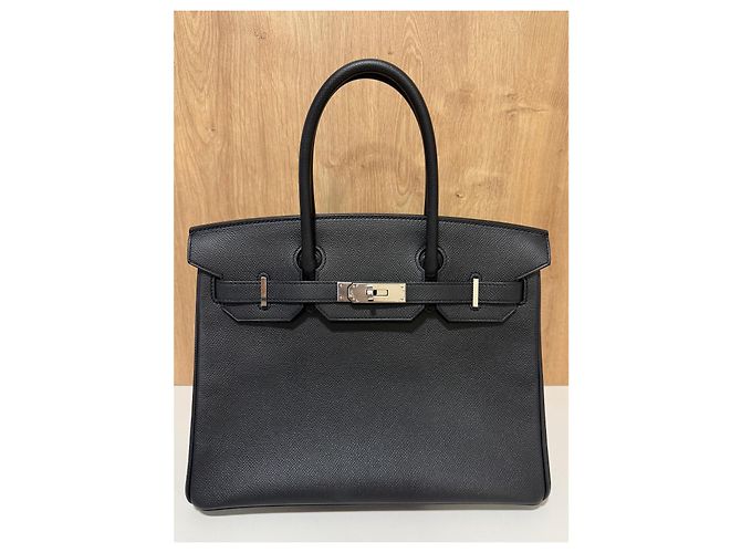 Hermès Birkin 30 Sellier Nero Epsom Palladium - vista 3