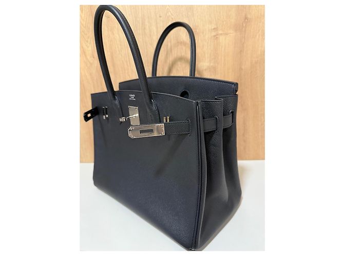 Hermès Birkin 30 Sellier Nero Epsom Palladium - vista 8