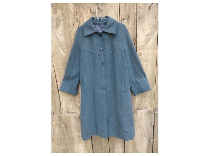 Autre Marque Abrigo de lana azul claro talla 42 - vista 2