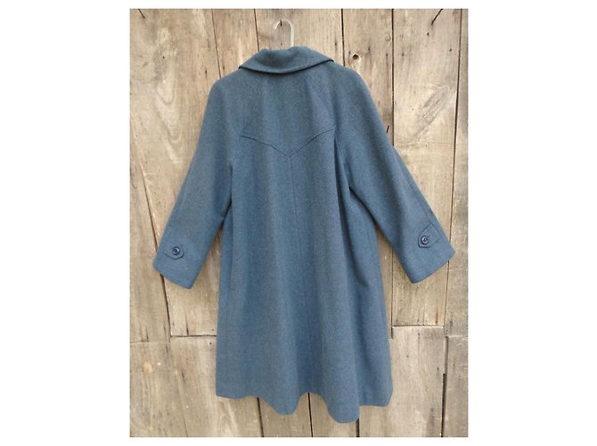 Autre Marque Abrigo de lana azul claro talla 42 - vista 3