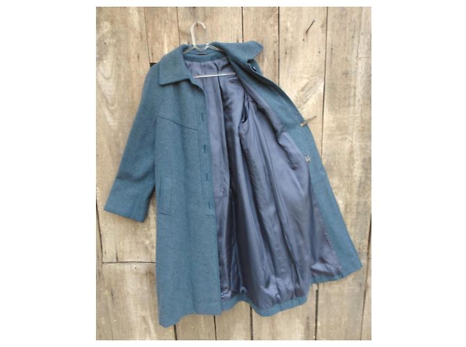 Autre Marque Abrigo de lana azul claro talla 42 - vista 5
