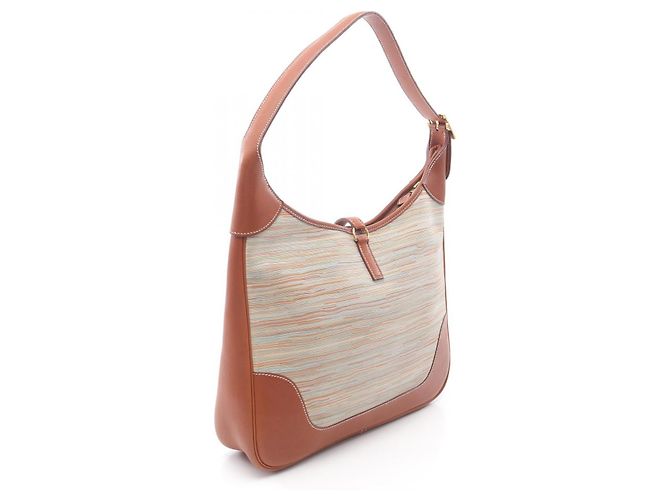 Borsa a Spalla Hermès Trim 35 Noisette Marrone - vista 4