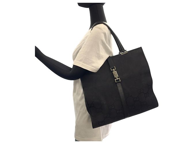 Borsa tote in tela GG Jackie di Gucci - vista 7