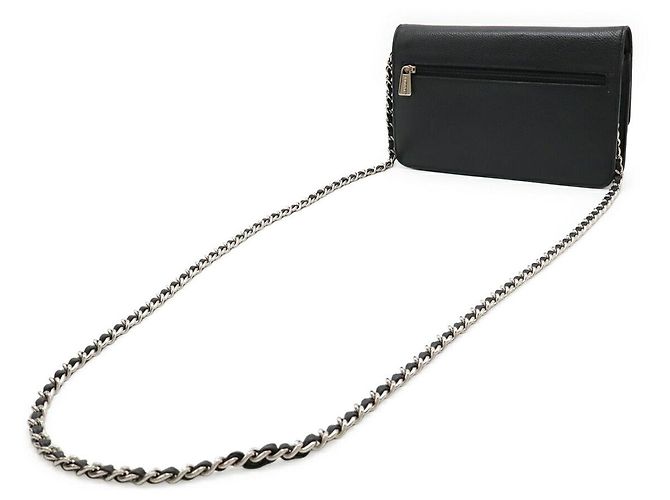 Borsa a tracolla in caviar Chanel con catena Nero - vista 2