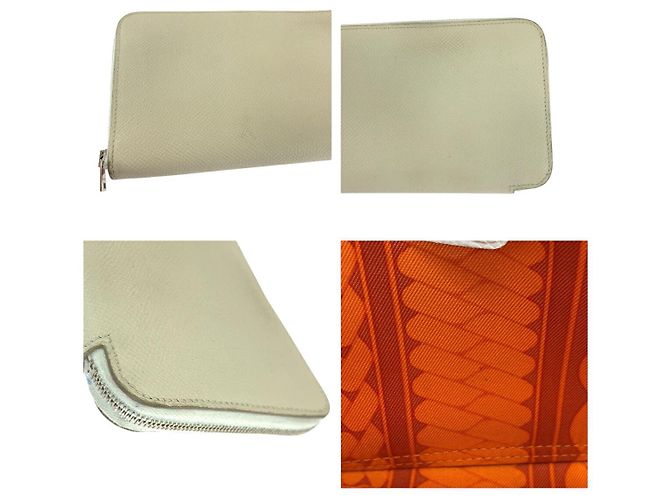 Portafoglio Lungo Azap Hermès Avorio Argento Bianco - vista 6