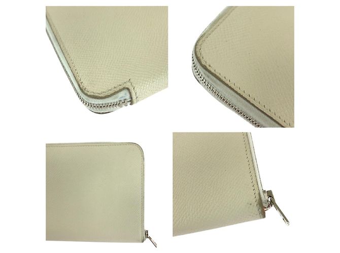 Portafoglio Lungo Azap Hermès Avorio Argento Bianco - vista 7