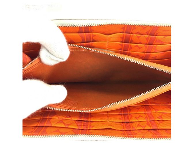 Portafoglio Lungo Azap Hermès Avorio Argento Bianco - vista 8