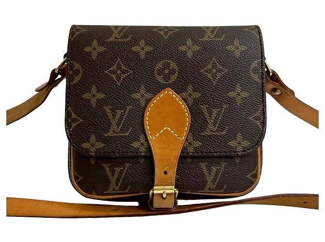 Borsa a Spalla Cartouchiere Monogram Louis Vuitton Marrone - vista 2