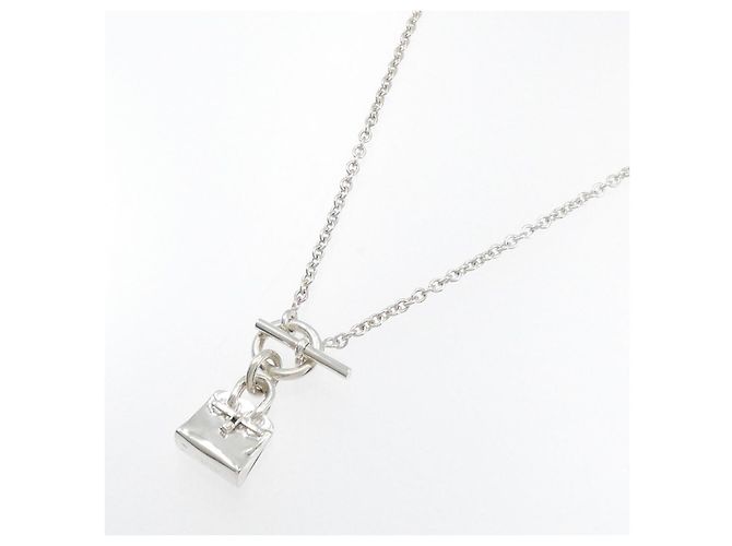 Collana Hermès Amulette Birkin in argento 925 Metallico - vista 2