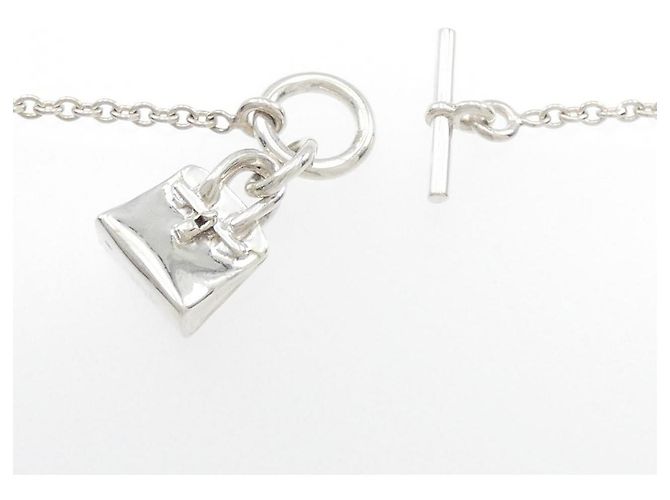 Collana Hermès Amulette Birkin in argento 925 Metallico - vista 5