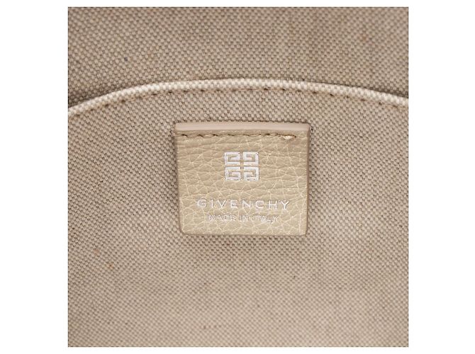 Borsa tote mini G in tela Givenchy Marrone Beige - vista 8