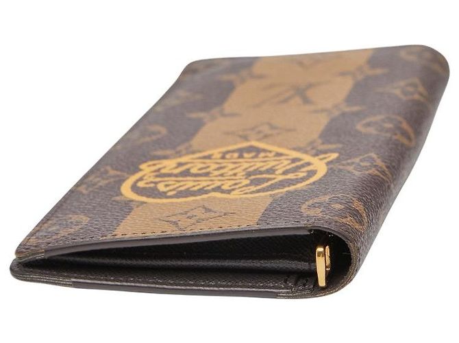 Portafoglio Lungo Monogram Plaza di Louis Vuitton Marrone - vista 6