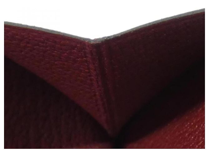 Cartera Larga Soufflet de Cabra Béarn de Hermès Castaño - vista 10