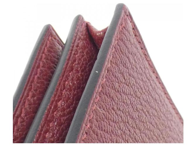 Cartera Larga Soufflet de Cabra Béarn de Hermès Castaño - vista 4