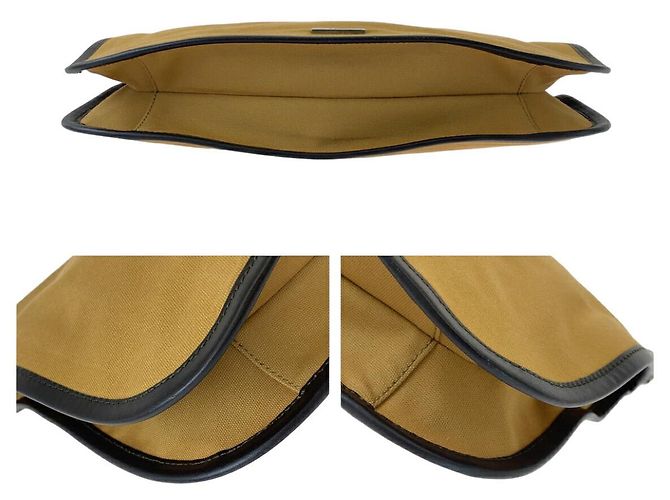 Borsa in tela Sherry Line di Gucci Marrone Beige - vista 5
