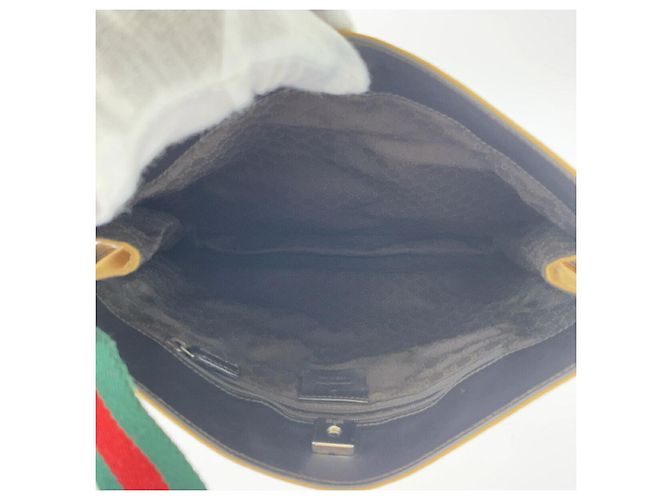 Borsa in tela Sherry Line di Gucci Marrone Beige - vista 6