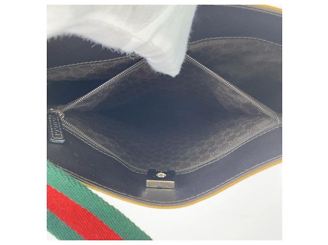 Borsa in tela Sherry Line di Gucci Marrone Beige - vista 7