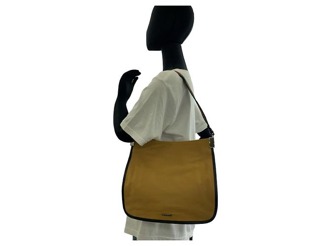 Borsa in tela Sherry Line di Gucci Marrone Beige - vista 8