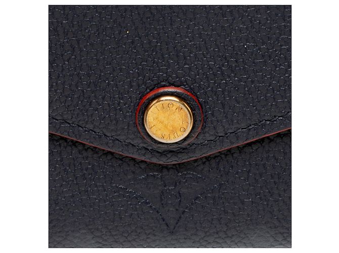 Portafoglio Sarah Monogram Empreinte Louis Vuitton Blu - vista 7