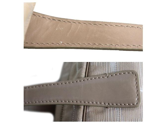 Timeless Chanel New Travel Line Nylon Boston Bag Brown Beige - view 6