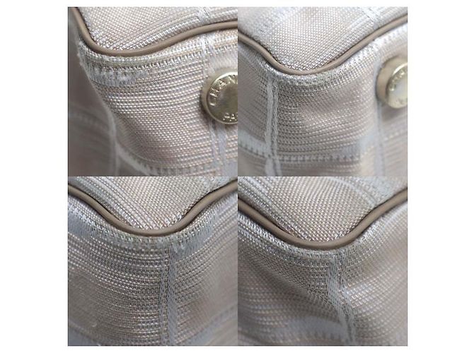 Timeless Chanel New Travel Line Nylon Boston Bag Brown Beige - view 9
