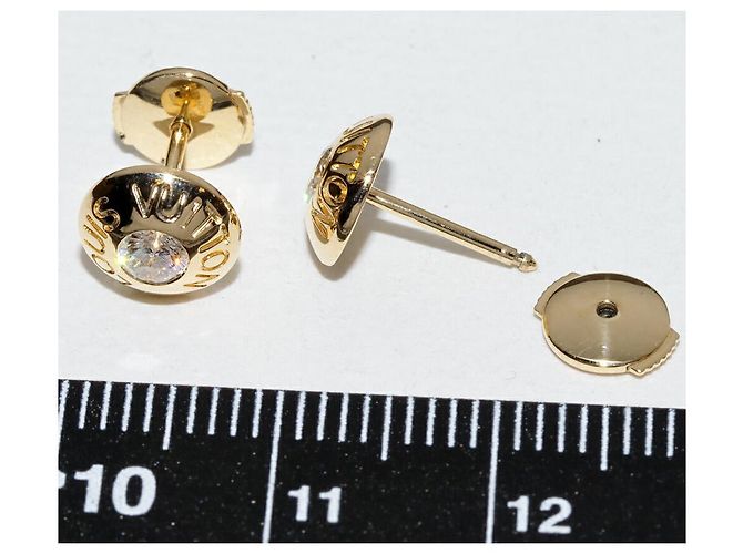 Orecchini Clous Au750 in diamante Louis Vuitton Puse D'Oreille D'oro Metallico - vista 4