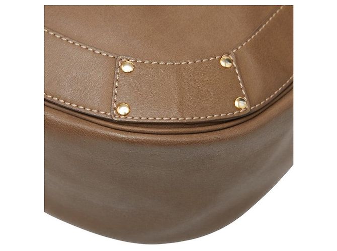 Chloé Bolsa de Ombro de Couro Eden da Chloe Marrom - vista 6