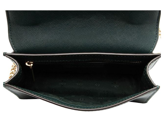 Borsa a Spalla in Pelle Emerson Tory Burch Nero - vista 6