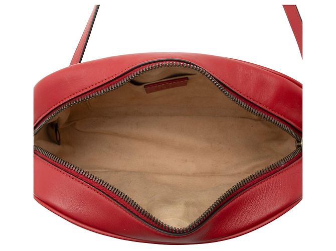 Borsa a tracolla Gucci Matelassé in pelle GG Marmont piccola Rosso - vista 7