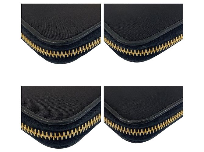 Ribbon Portafoglio lungo in nylon con nastro Prada nero - vista 6
