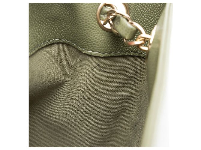 Gabrielle Chanel Caviar Leather Cargo Duma Small Backpack Green - view 10