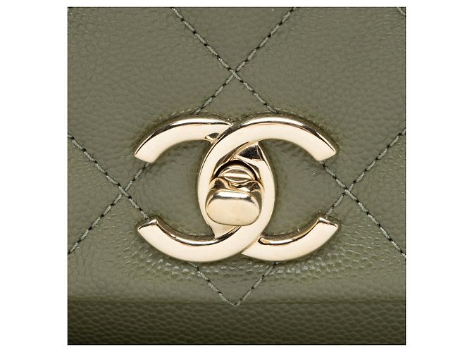 Gabrielle Chanel Caviar Leather Cargo Duma Small Backpack Green - view 9