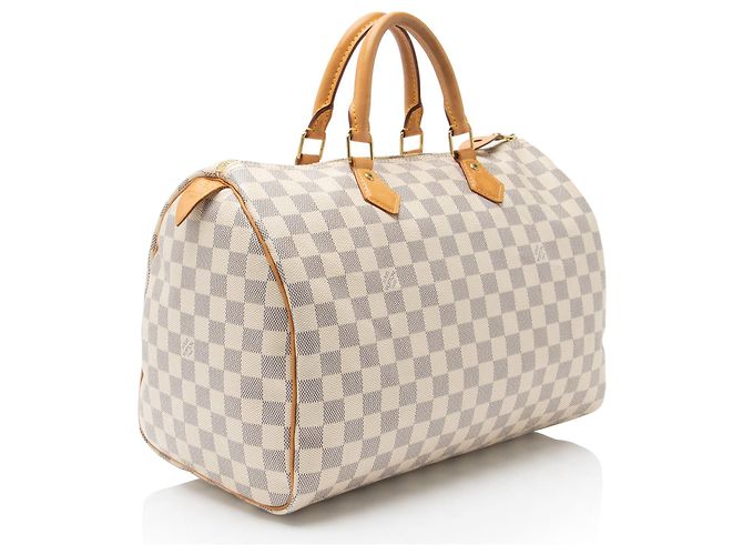 Louis Vuitton Damier Azur Speedy 35 Tasche Blau - Ansicht 2