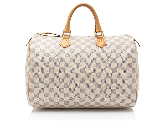Louis Vuitton Damier Azur Speedy 35 Tasche Blau - Ansicht 3