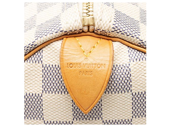 Louis Vuitton Damier Azur Speedy 35 Tasche Blau - Ansicht 8