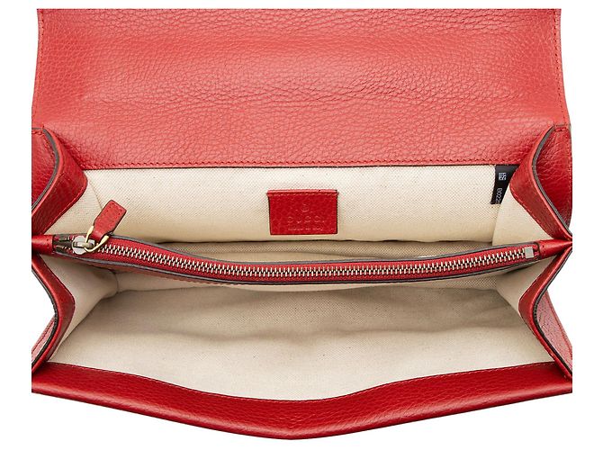 Borsa a Spalla Media Dionysus in Pelle e Cristalli Gucci Rosso - vista 7
