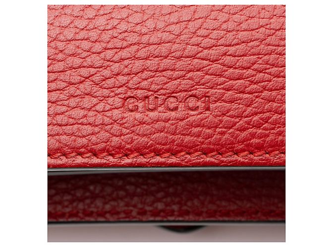 Borsa a Spalla Media Dionysus in Pelle e Cristalli Gucci Rosso - vista 9